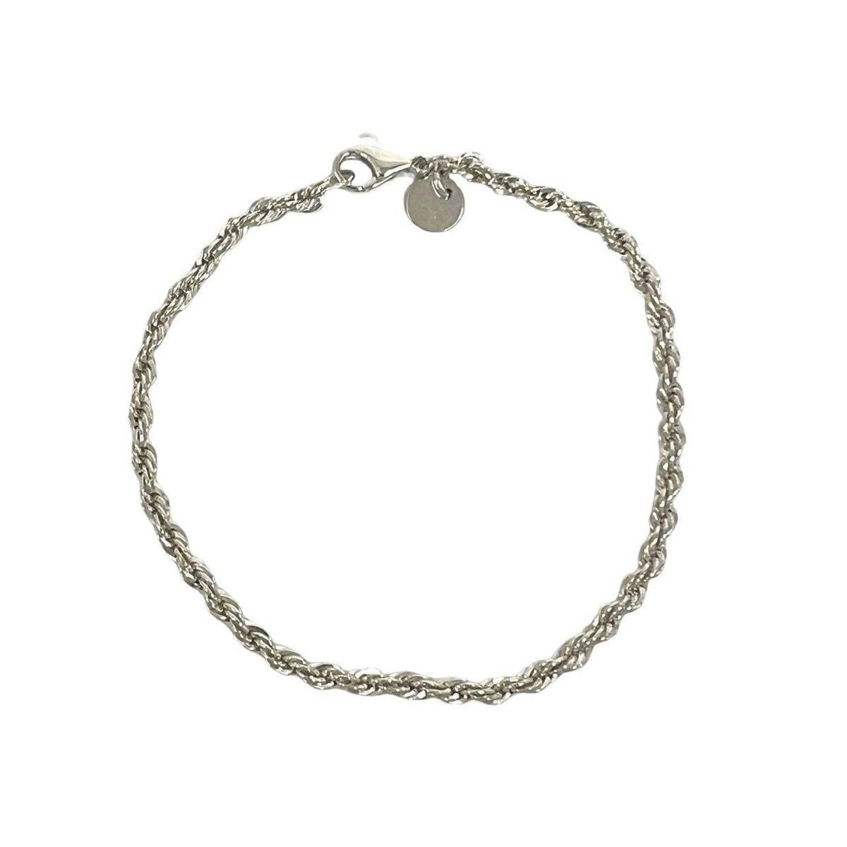 Tiffany & Co. Twist Rope Sterling Silver Bracelet – front view