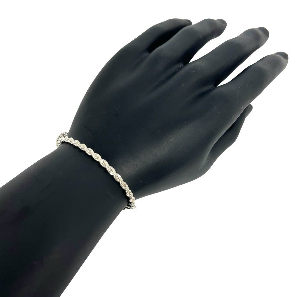 Tiffany & Co. Twist Rope Sterling Silver Bracelet – detail view