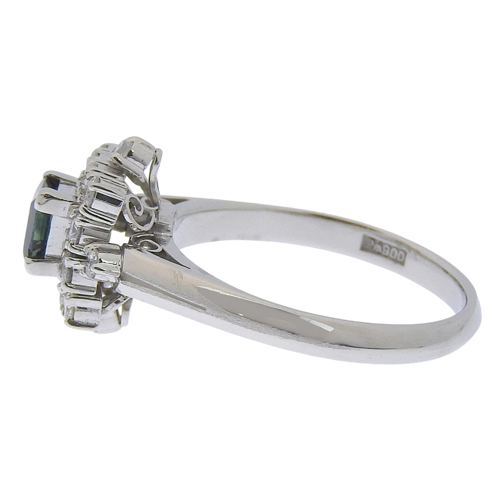Platinum Diamond Sapphire Ring 5.1g – packaging