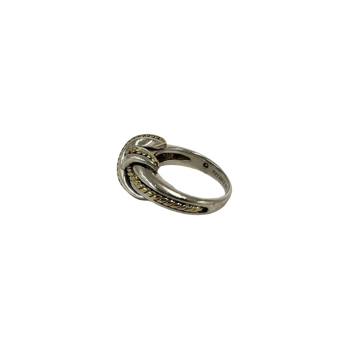 Tiffany & Co. Signature Cross 18K Yellow Gold Ring – inside band