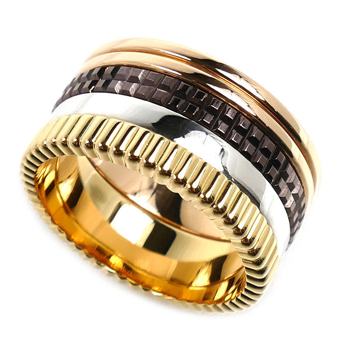 Boucheron Quatre Classique 18K Yellow Gold Diamond Ring – front view