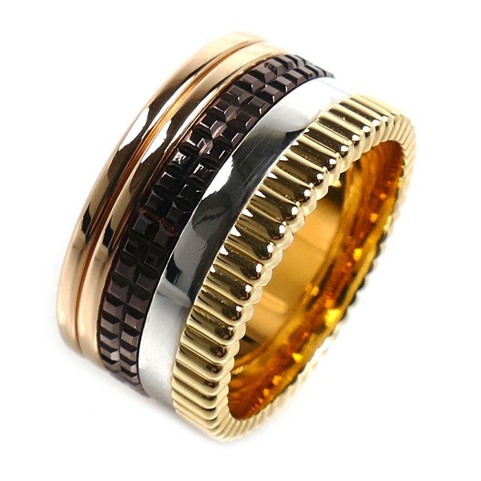 Boucheron Quatre Classique 18K Yellow Gold Diamond Ring – side view