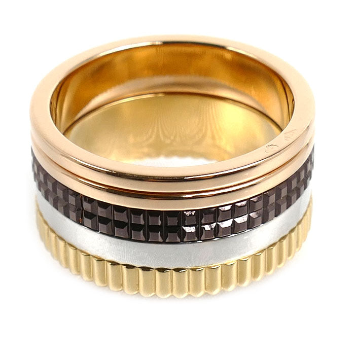Boucheron Quatre Classique 18K Yellow Gold Diamond Ring – top view