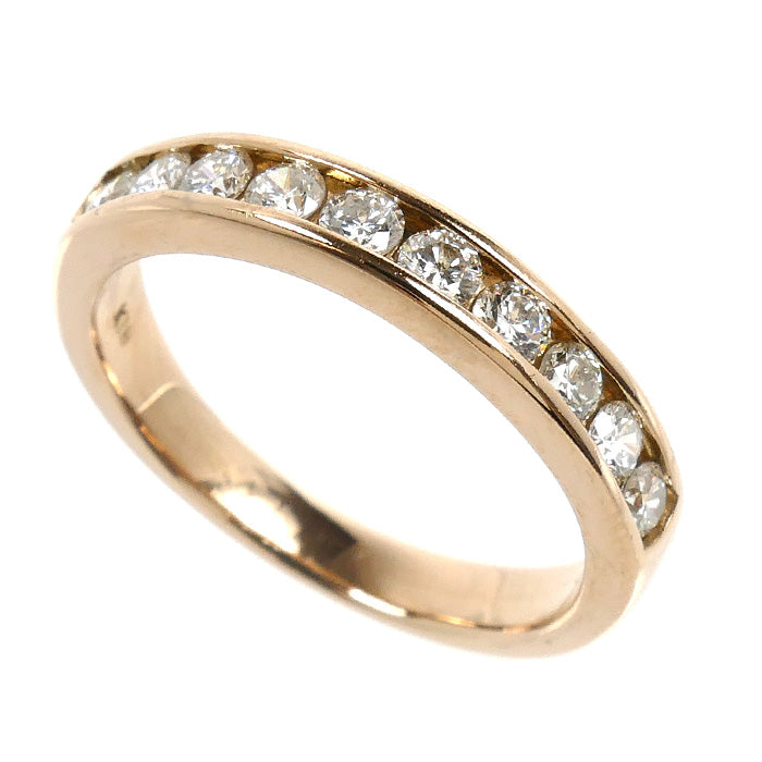 18K Rose Gold Diamond Ring 0.5ct – front view