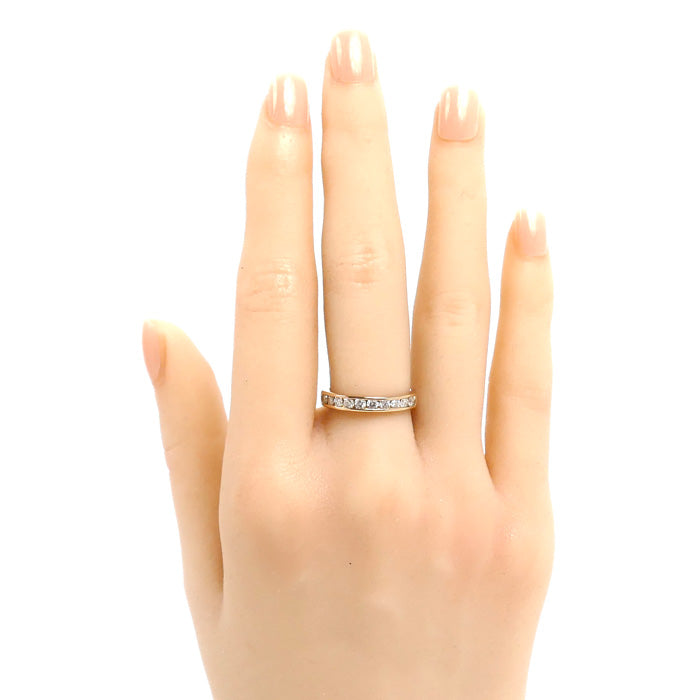 18K Rose Gold Diamond Ring 0.5ct – close-up