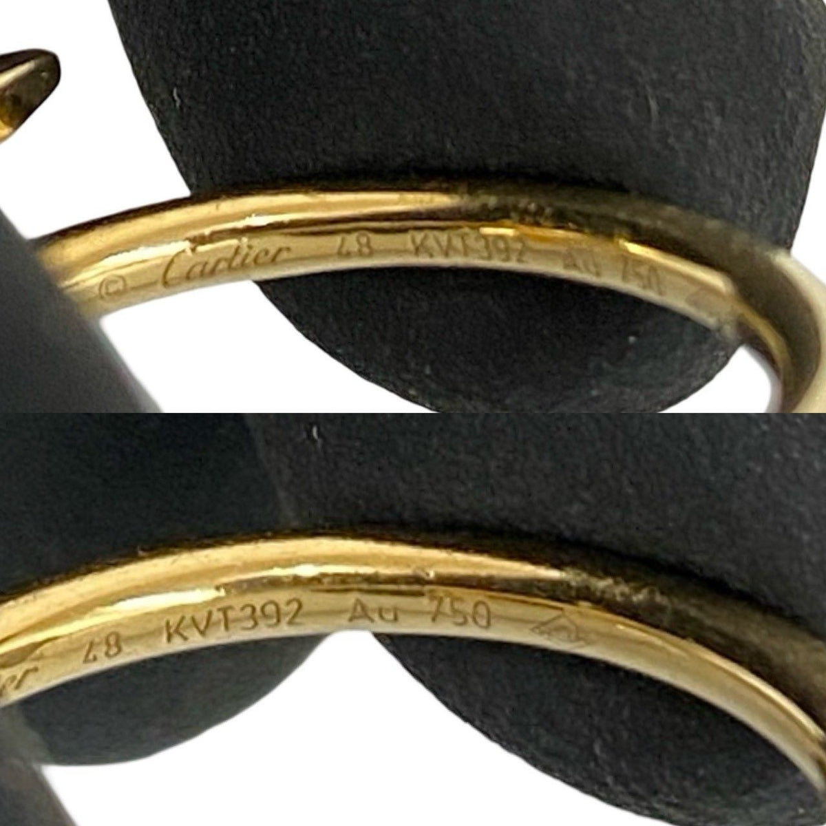 Cartier Juste Un Clou 18K Yellow Gold Ring – top view