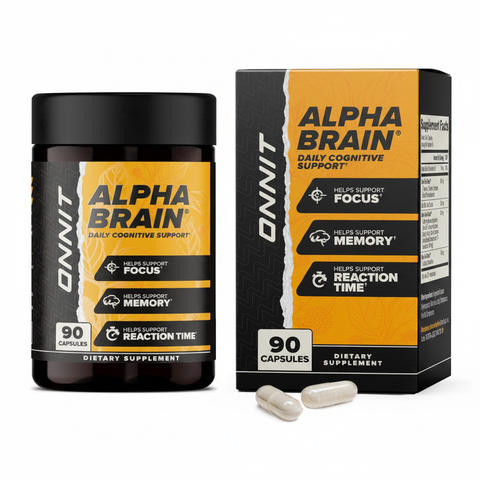 Onnit Alpha Brain - Bottle and Box