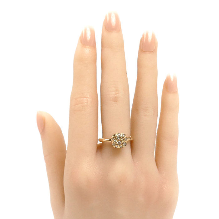 Pomellato Nudo Petit 18K Rose Gold Diamond Solitaire Ring – alternate view