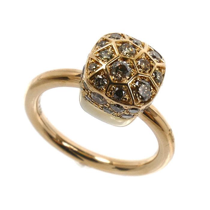 Pomellato Nudo Petit 18K Rose Gold Diamond Solitaire Ring – front view
