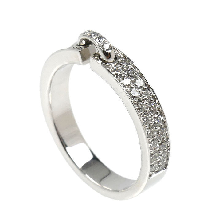 Chaumet Liens Evidence 18K White Gold Diamond Ring – side view