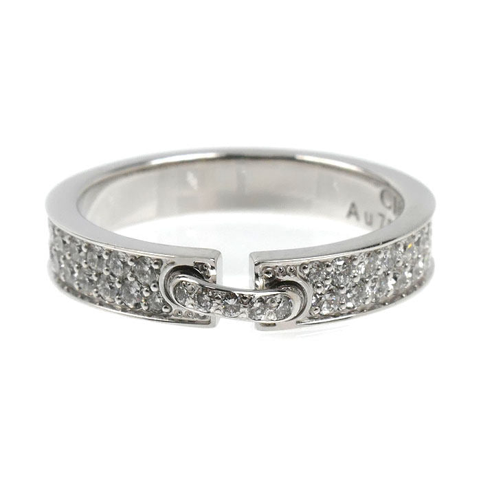 Chaumet Liens Evidence 18K White Gold Diamond Ring – top view