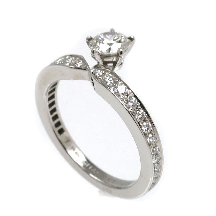 Chaumet Josephine Eclat d’Eternite Platinum Diamond Ring – side view