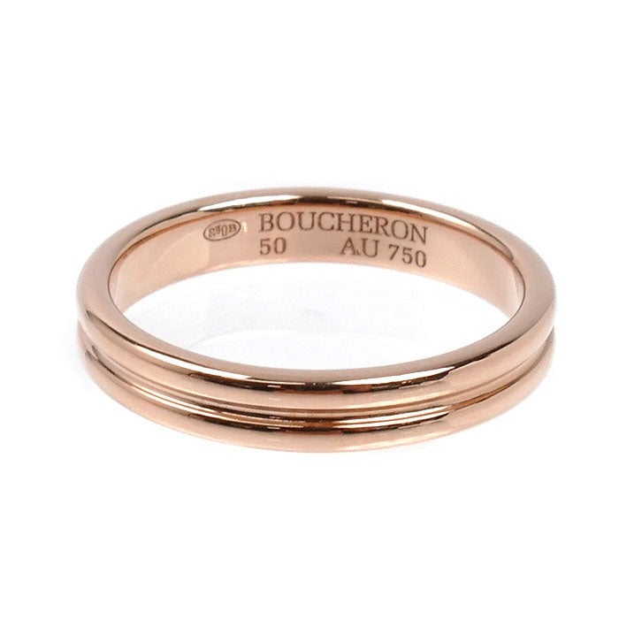 Boucheron Godron 18K Rose Gold Ring – top view