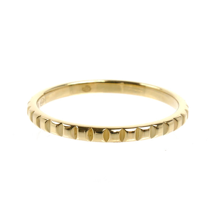 Boucheron Clou de Paris 18K Yellow Gold Ring – top view