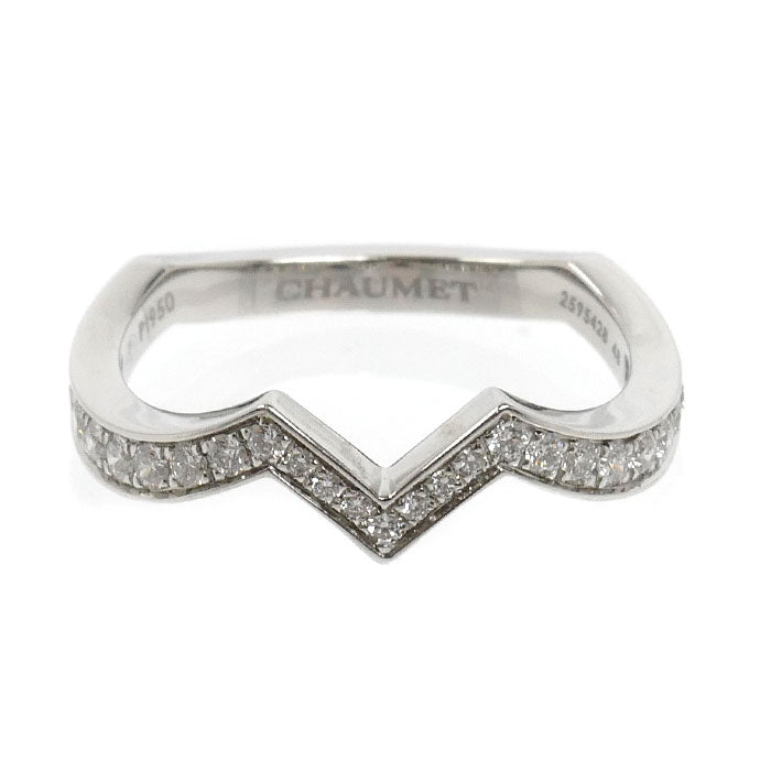Chaumet Josephine Amour Aigrette Platinum Diamond Ring – top view