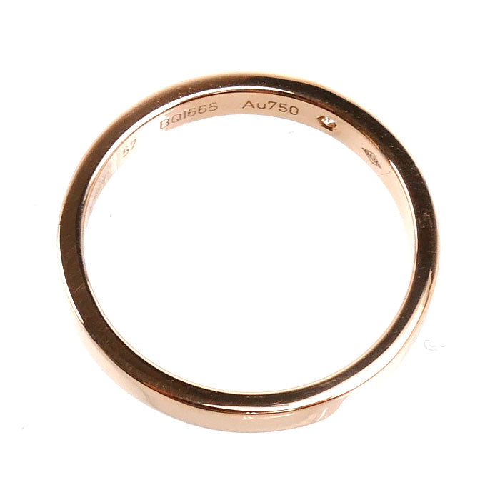 Cartier 18K Rose Gold Diamond Wedding Ring – inside band