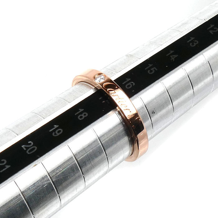 Cartier 18K Rose Gold Diamond Wedding Ring – alternate view
