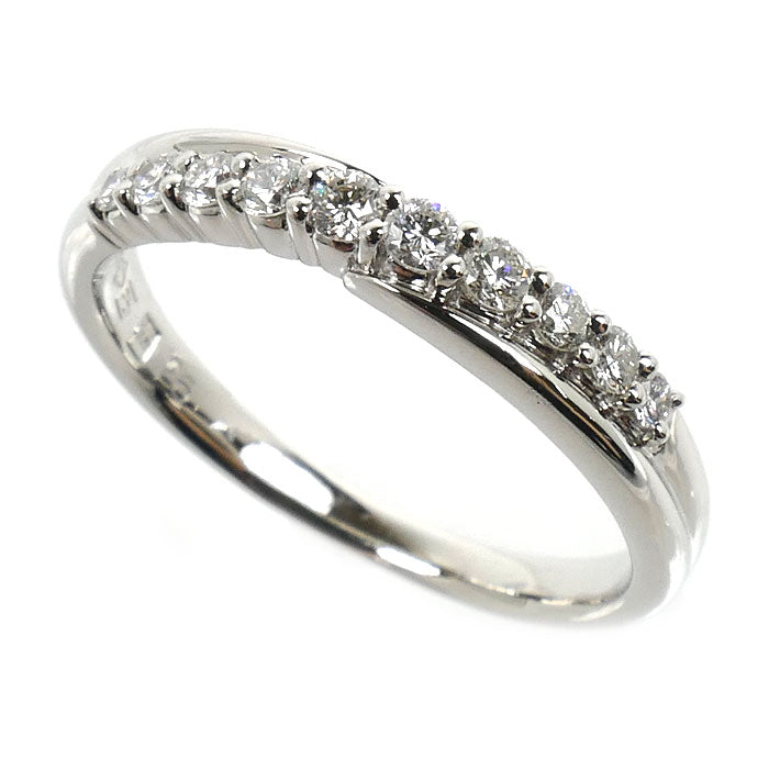 Royal Asscher Platinum Diamond Ring – front view