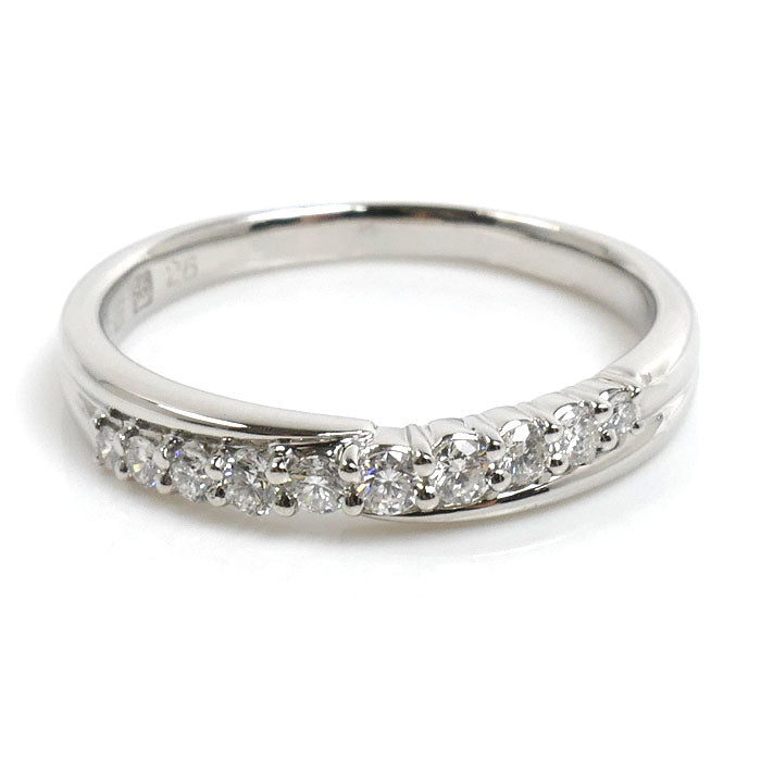 Royal Asscher Platinum Diamond Ring – top view