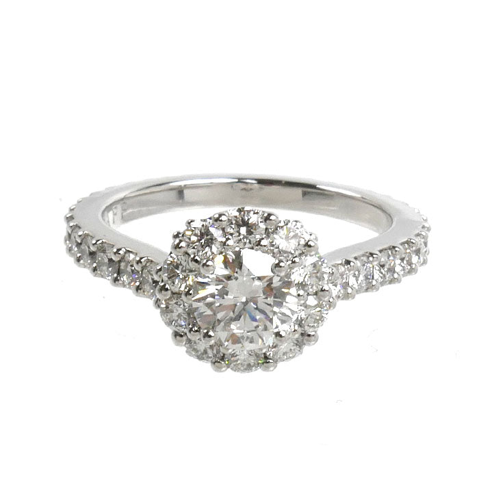 Graff Icon 18K White Gold Diamond Ring – top view