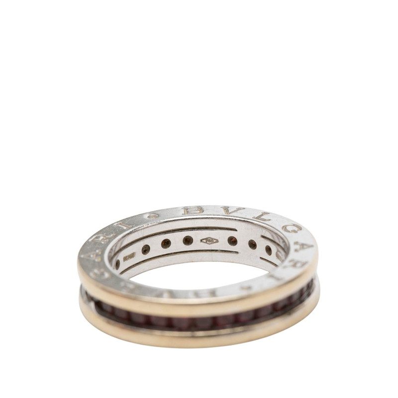 Bulgari B.zero1 18K White Gold Garnet Ring – image 8