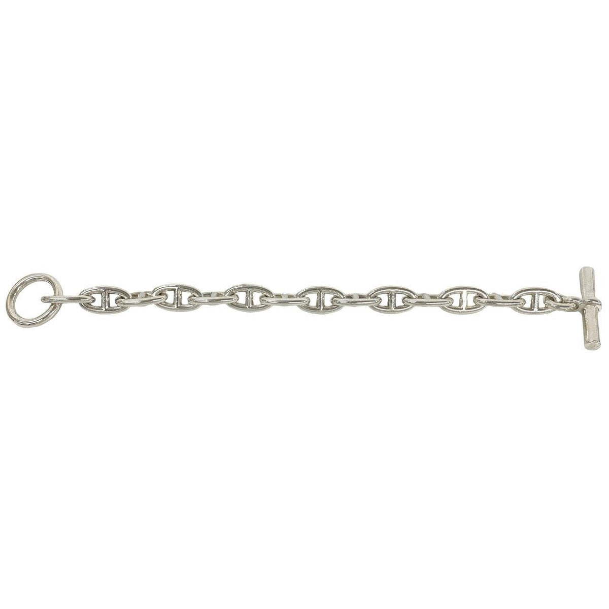 Hermès Chaîne d'Ancre GM Sterling Silver Bracelet – on the wrist