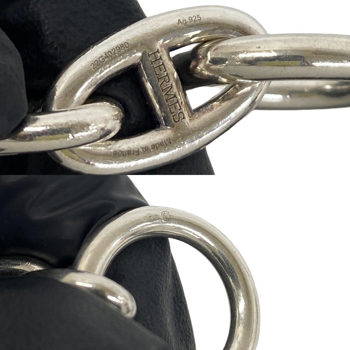 Hermès Chaîne d'Ancre GM Sterling Silver Bracelet – clasp detail