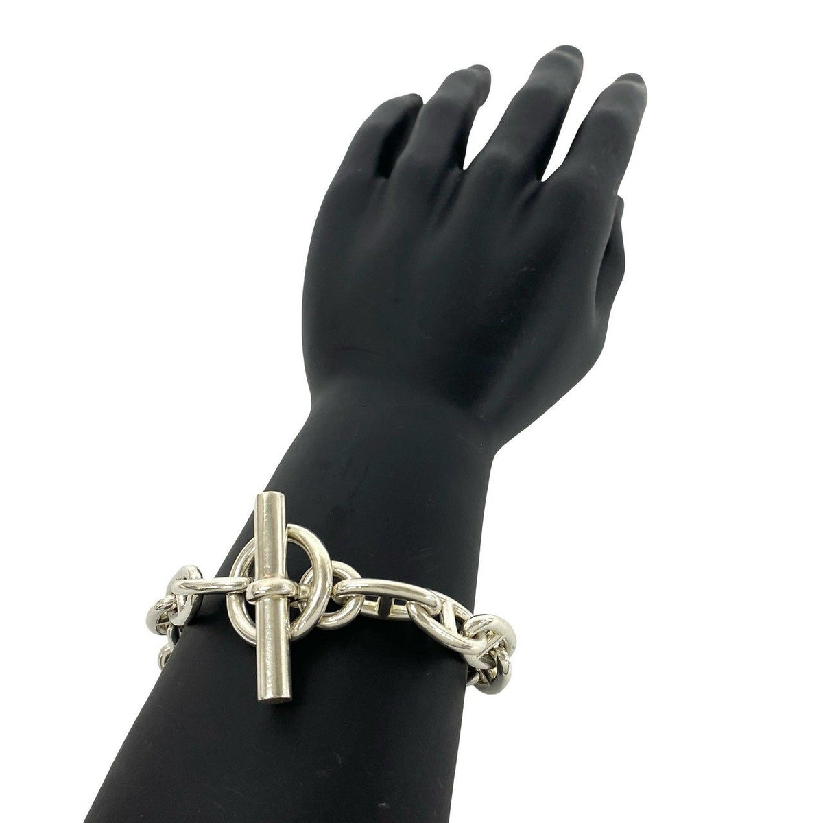 Hermès Chaîne d'Ancre GM Sterling Silver Bracelet – detail view