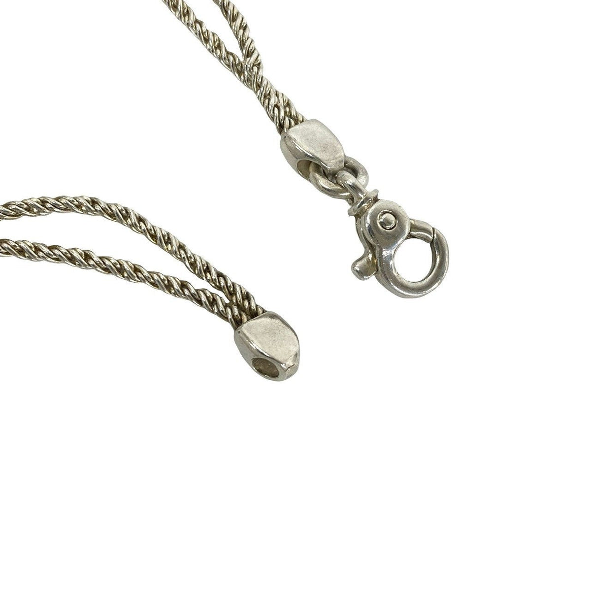Tiffany & Co. Double Rope Center Knot Sterling Silver Bracelet – side view