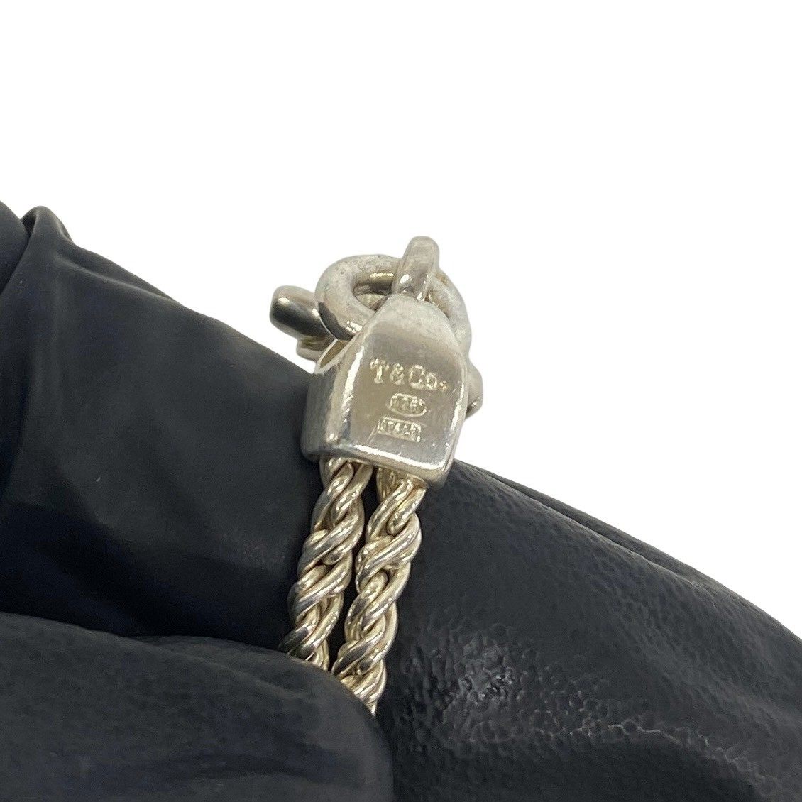 Tiffany & Co. Double Rope Center Knot Sterling Silver Bracelet – clasp detail